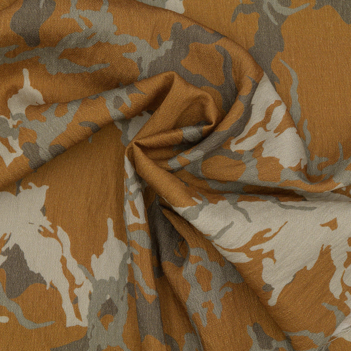 Len Craspo Drukowana Camo Brown - Textil World