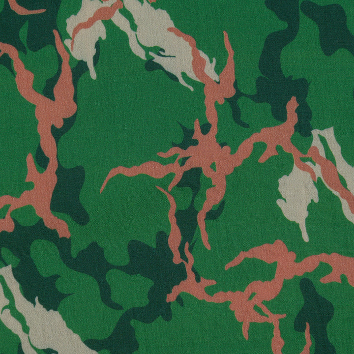 Len Craspo Drukowana Camo Green - Textil World