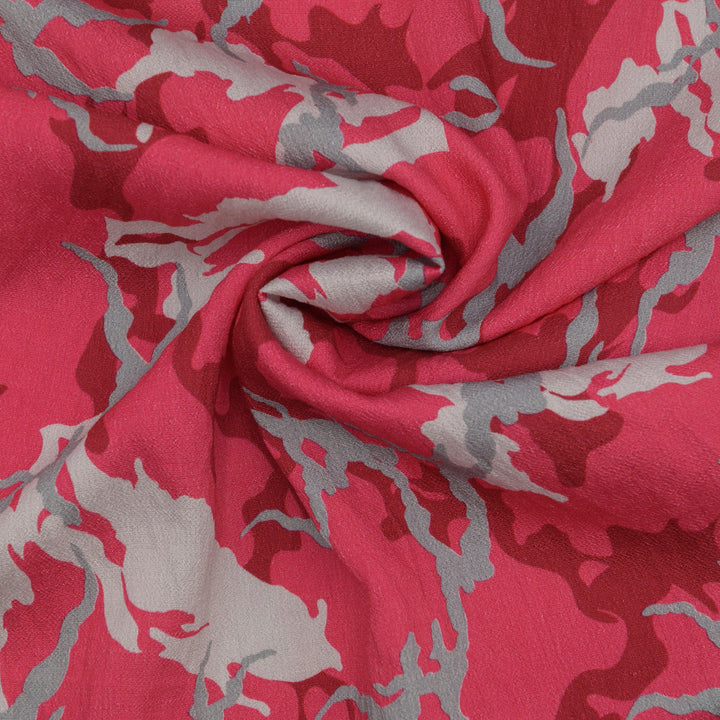 Len Craspo Drukowana Camo Red - Textil World