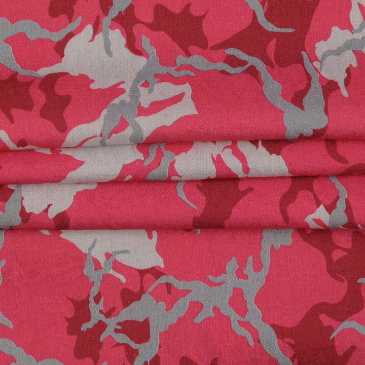 Len Craspo Drukowana Camo Red - Textil World