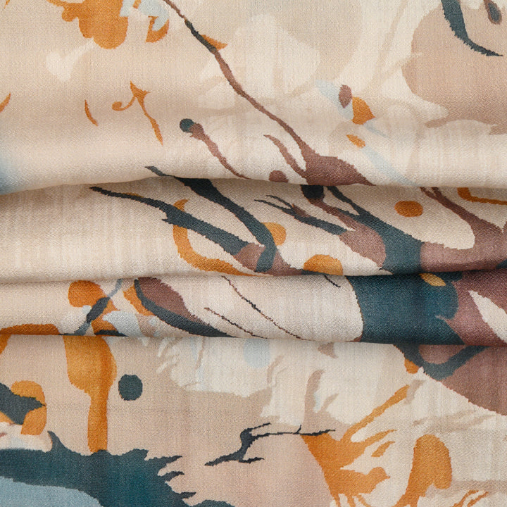 Len Craspo Drukowana Jesienna Mgła - Textil World