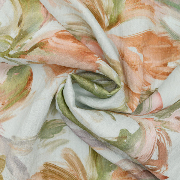 Len Craspo Drukowana Jesienny Pędzel - Textil World