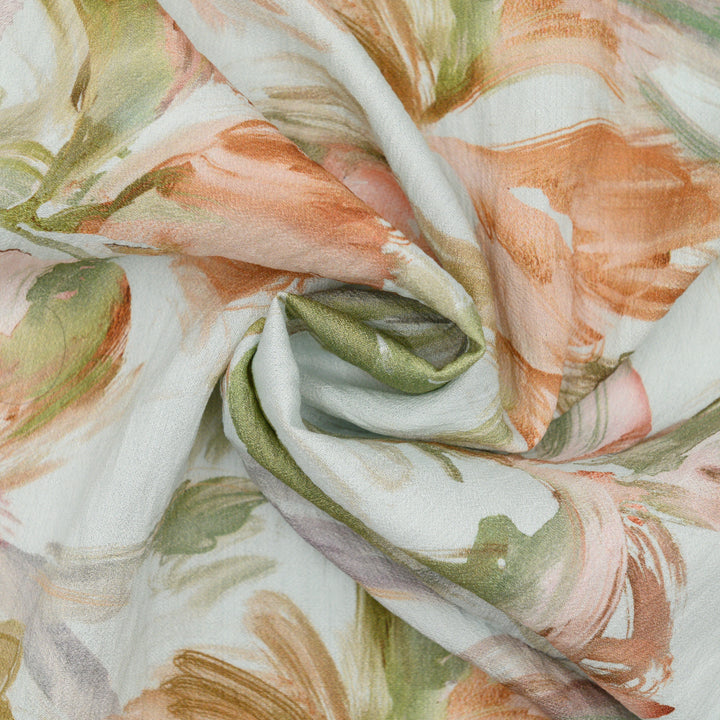 Len Craspo Drukowana Jesienny Pędzel - Textil World