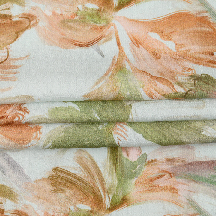 Len Craspo Drukowana Jesienny Pędzel - Textil World