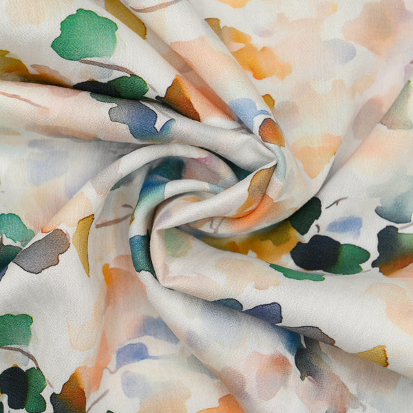 Len Craspo Drukowana Letnia Mgła - Textil World