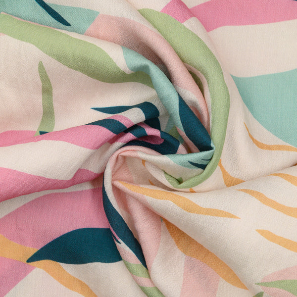 Len Craspo Drukowana Palm Breeze - Textil World