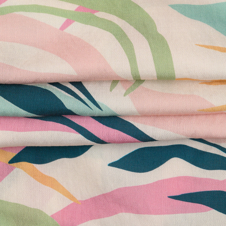 Len Craspo Drukowana Palm Breeze - Textil World