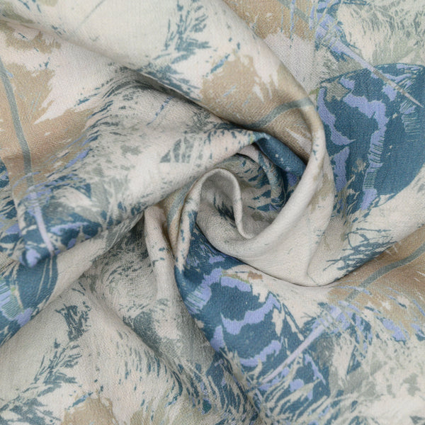 Len Craspo Drukowana Pastelowa Bryza - Textil World