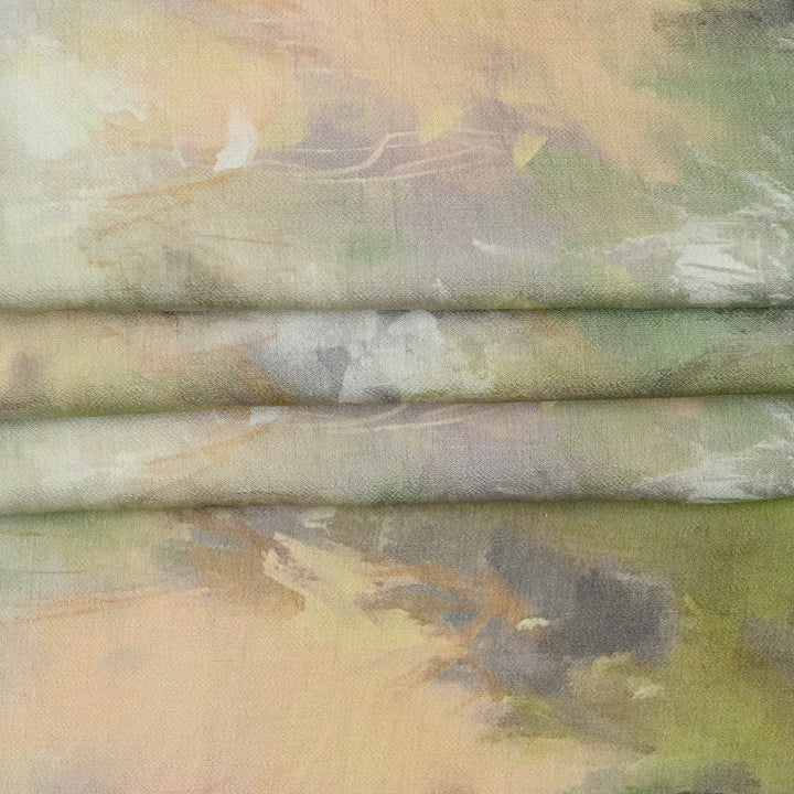 Len Craspo Drukowana Poranna Mgła - Textil World