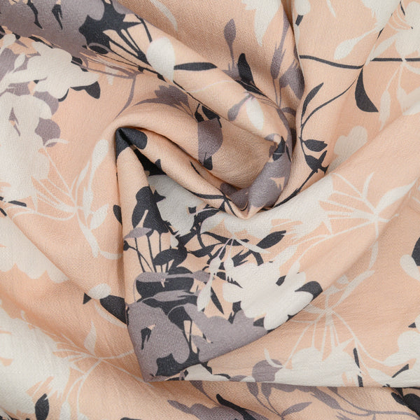 Len Craspo Drukowana Pudrowy Cień - Textil World