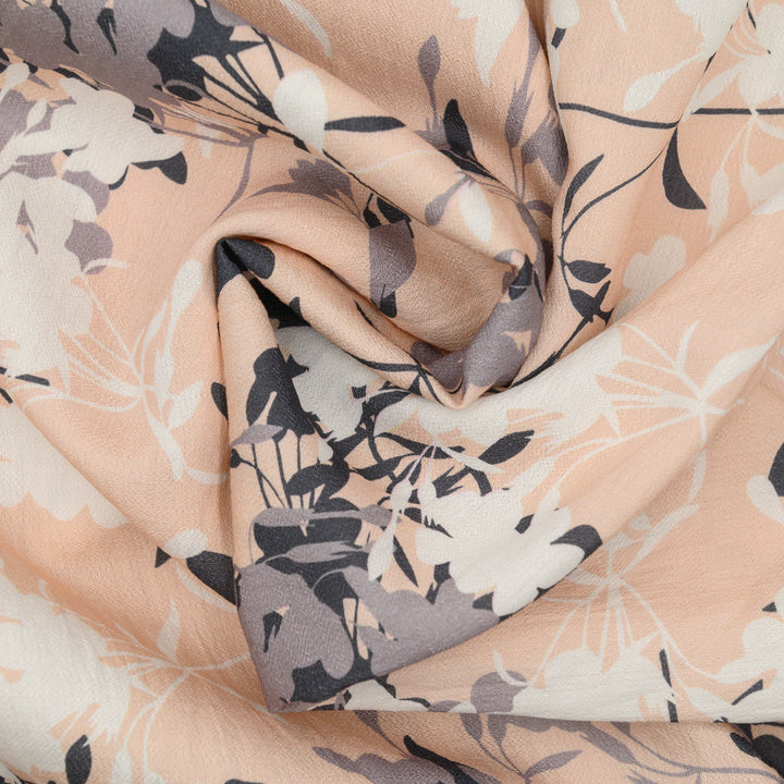 Len Craspo Drukowana Pudrowy Cień - Textil World
