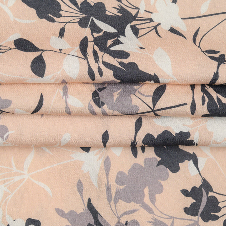 Len Craspo Drukowana Pudrowy Cień - Textil World
