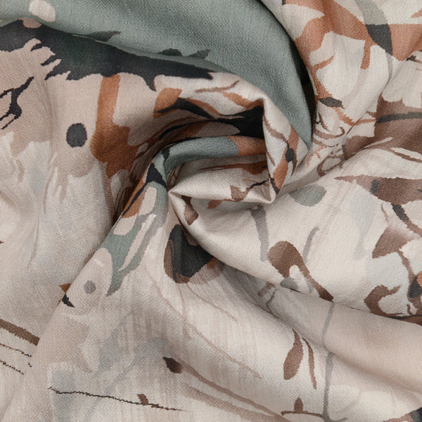 Len Craspo Drukowana Pustynny Cień - Textil World