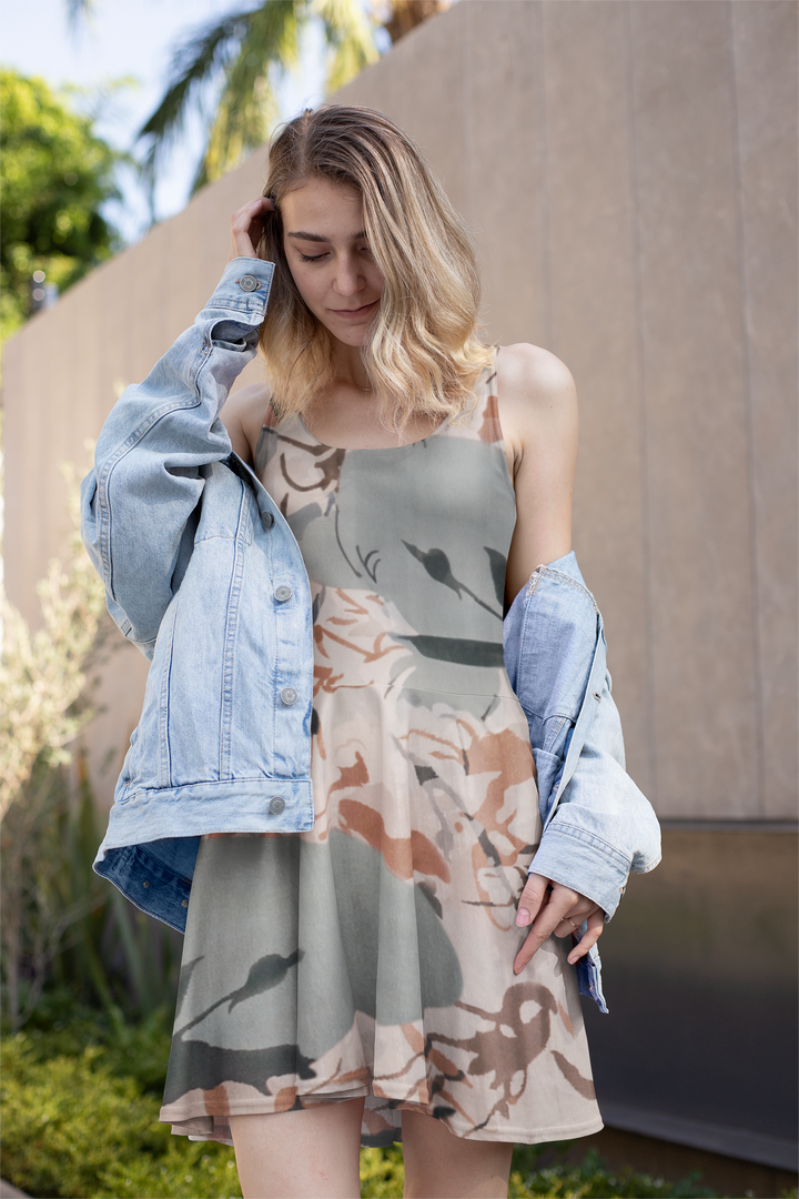 Len Craspo Drukowana Pustynny Cień - Textil World
