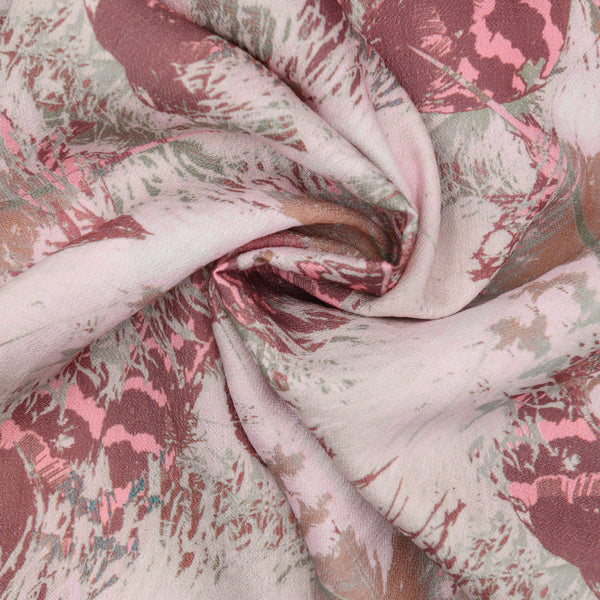 Len Craspo Drukowana Różany Powiew - Textil World