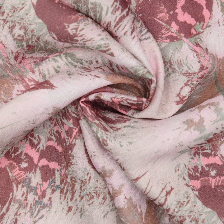 Len Craspo Drukowana Różany Powiew - Textil World