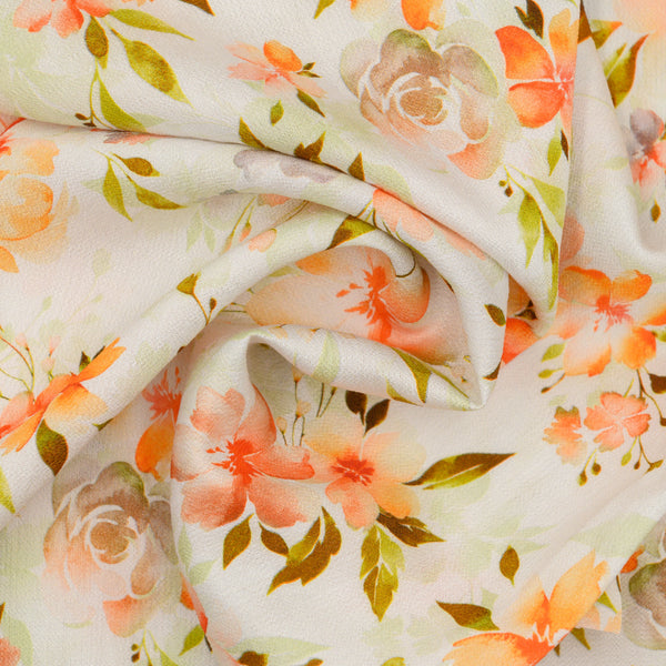 Len Craspo Drukowana Wiosenna Rapsodia - Textil World