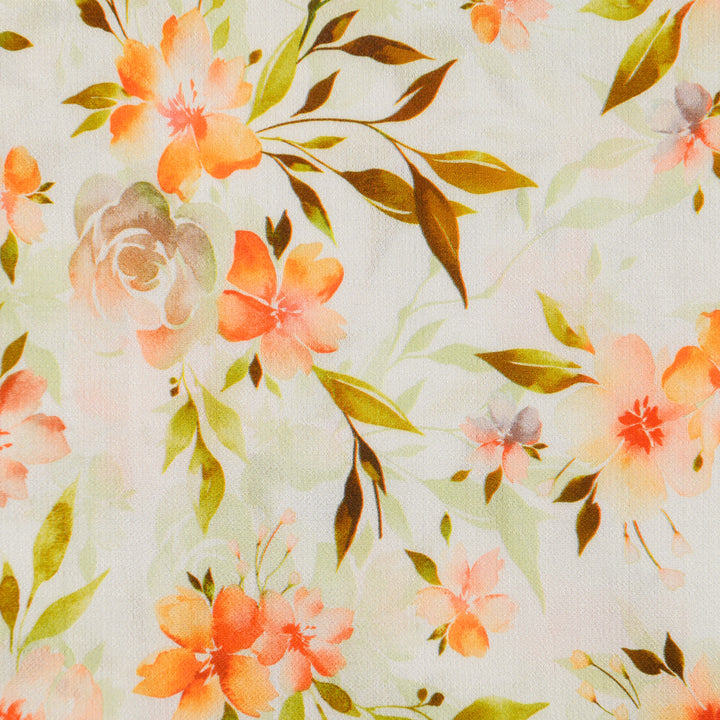 Len Craspo Drukowana Wiosenna Rapsodia - Textil World
