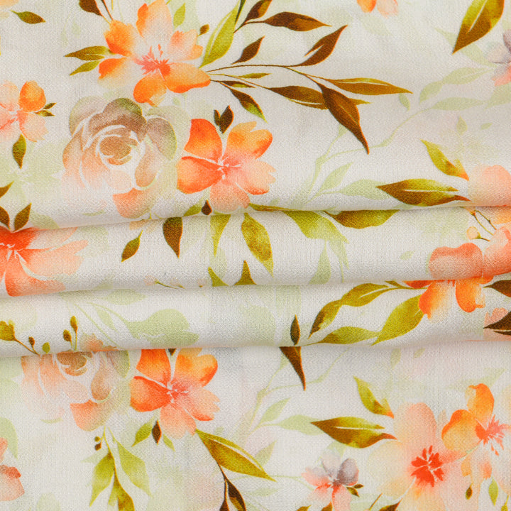 Len Craspo Drukowana Wiosenna Rapsodia - Textil World