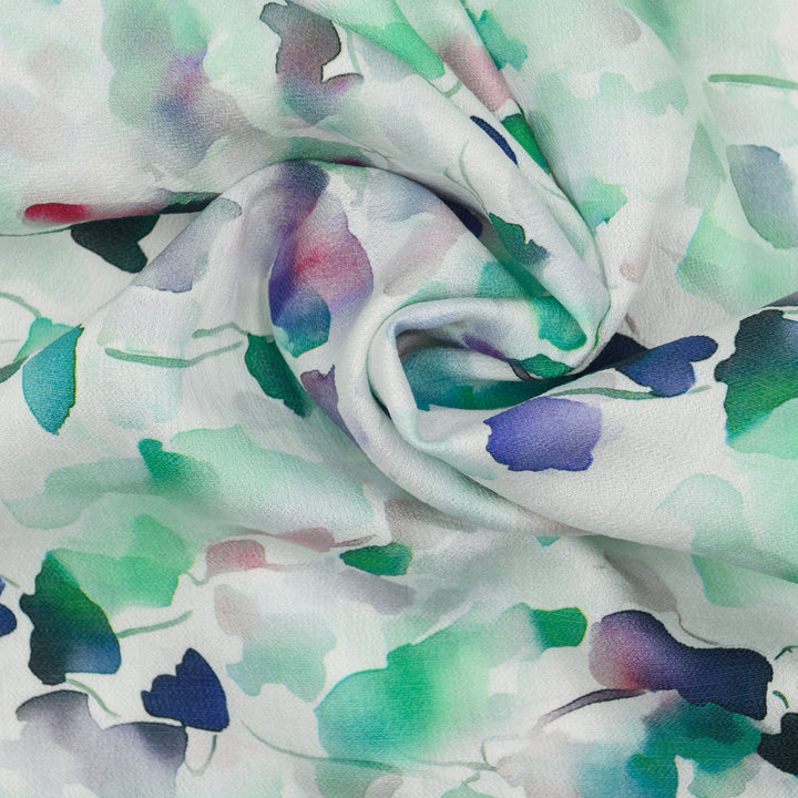 Len Craspo Drukowana Wiosenna Tęcza - Textil World
