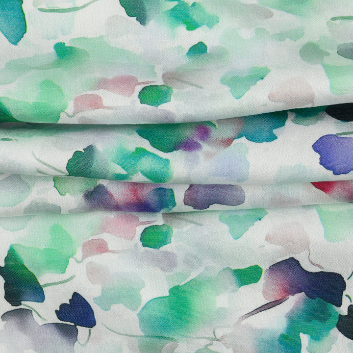 Len Craspo Drukowana Wiosenna Tęcza - Textil World