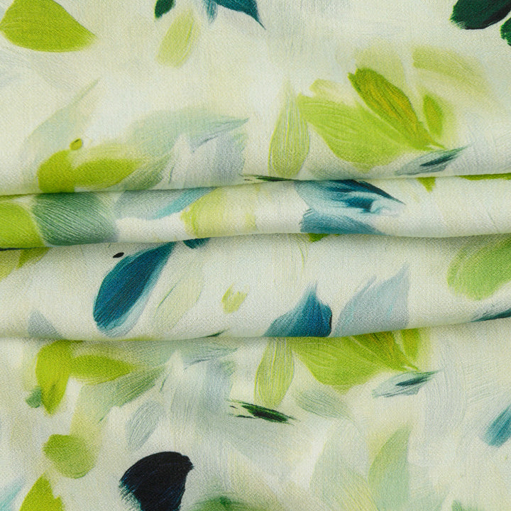 Len Craspo Drukowana Zieleń w Ruchu - Textil World