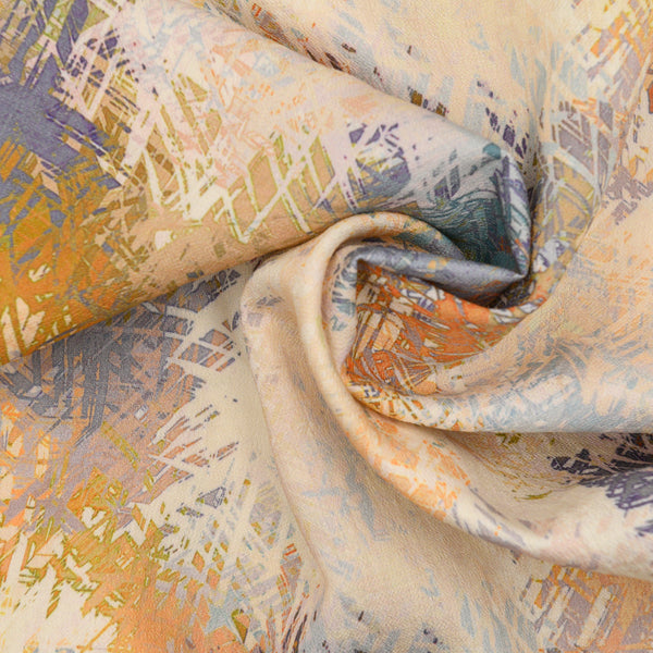 Len Craspo Drukowany Sunset Grid - Textil World