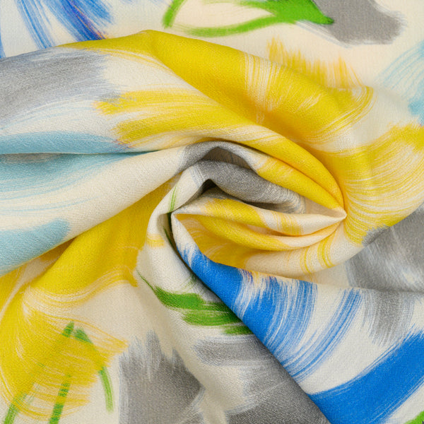 Len Craspo Drukowany Yellow Energy - Textil World