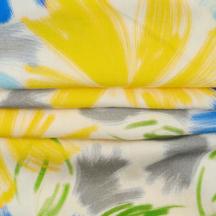 Len Craspo Drukowany Yellow Energy - Textil World