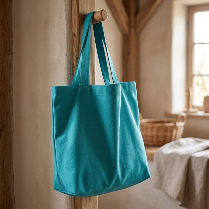 Len Vintage Morski – torba na zakupy z tej tkaniny
