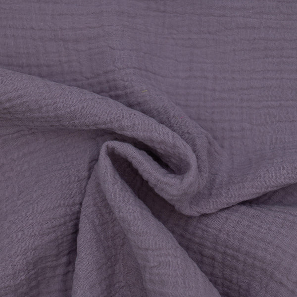 Muślin Bawełniany Ciemny Lila Fiolet - Textil World