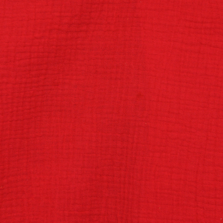 Muślin Bawełniany Czerwony - Textil World
