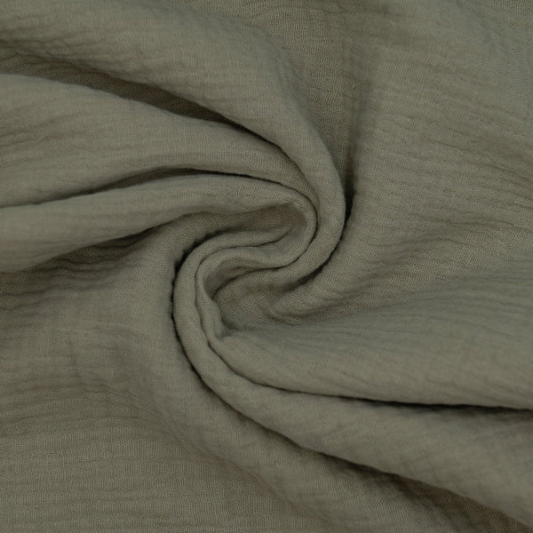 Muślin Bawełniany Jasny Khaki - Textil World