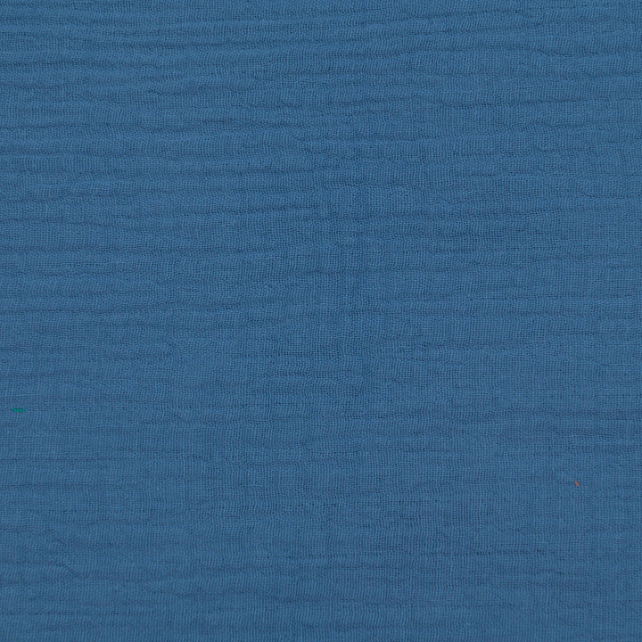 Muślin Bawełniany Niebieski Jeansowy - Textil World