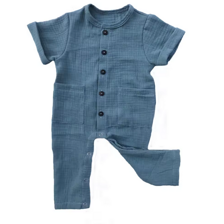 Muślin Bawełniany Niebieski Jeansowy - Textil World