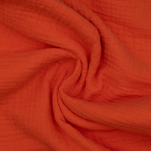 Muślin Bawełniany Royal Pomarańczowy - Textil World