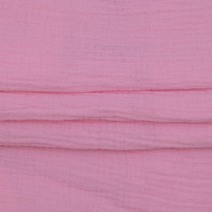 Muślin Bawełniany Różowy Flamingo Pink - Textil World