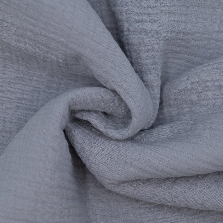 Muślin Bawełniany Szary Jasny (Matowy) - Textil World