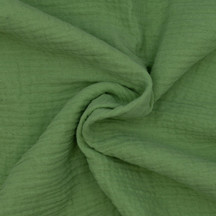 Muślin Bawełniany Zielona Matcha - Textil World