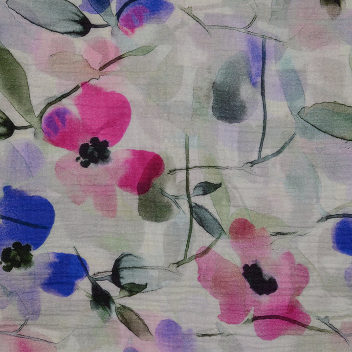 Muślin Drukowany Akwarelowy Sen - Textil World