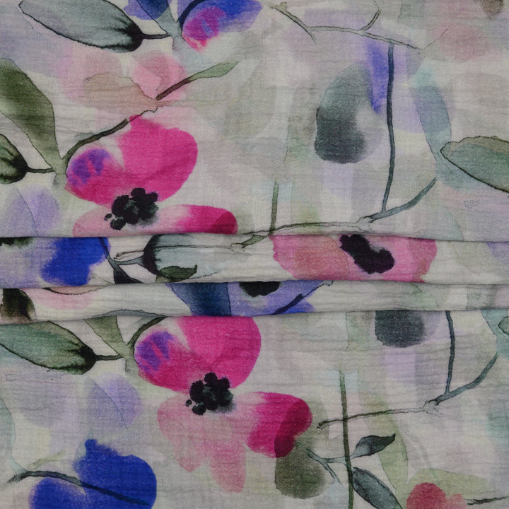 Muślin Drukowany Akwarelowy Sen - Textil World