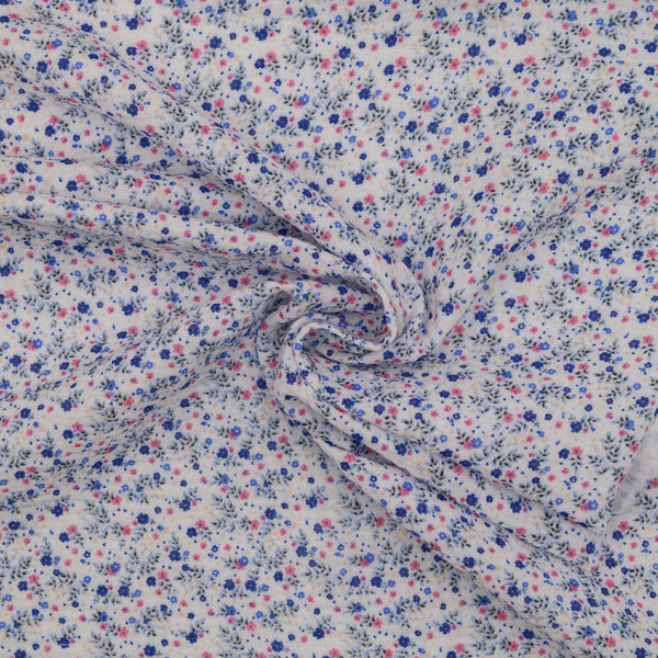 Muślin Drukowany Chabrowa Łąka - Textil World
