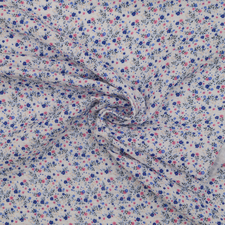 Muślin Drukowany Chabrowa Łąka - Textil World