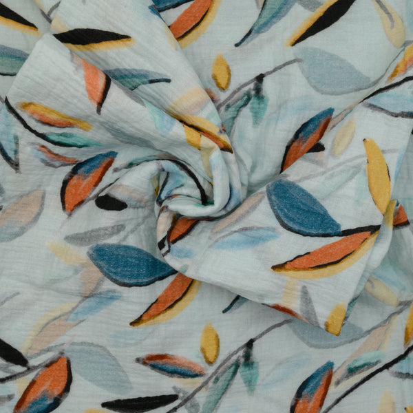 Muślin Drukowany Jesienny Szept - Textil World