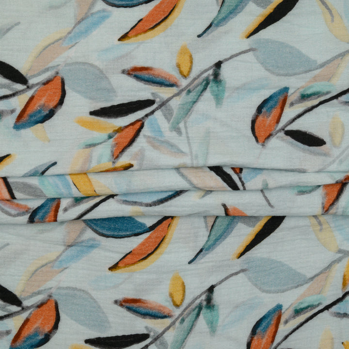 Muślin Drukowany Jesienny Szept - Textil World