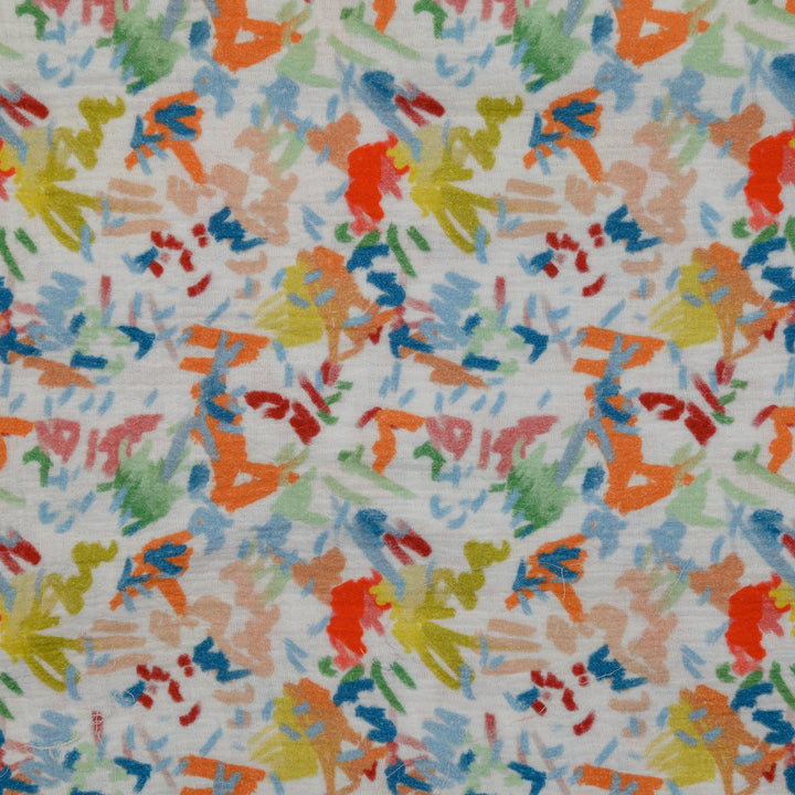 Muślin Drukowany Kolorowy Chaos - Textil World