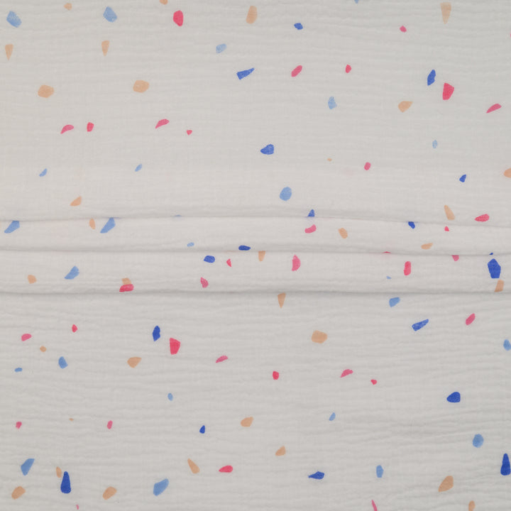 Muślin Drukowany Kolorowy Konfetti - Textil World