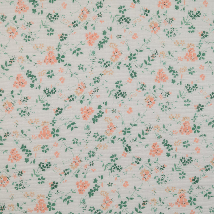 Muślin Drukowany Koralowy Ogród - Textil World