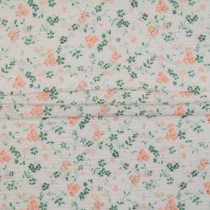 Muślin Drukowany Koralowy Ogród - Textil World