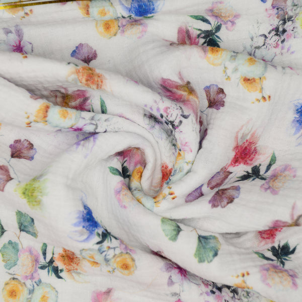 Muślin Drukowany Kwiatowa Łąka - Textil World